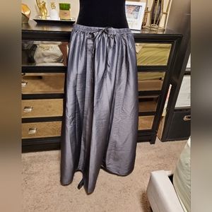 NWT Venezia Jeans Gunmetal Drawstring Maxi Skirt Size 14-20